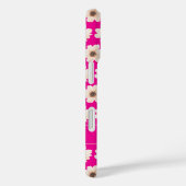 Chic Pink Fuchsia Bloemen Case-Mate iPhone Case (Achterkant / Rechts)