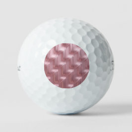 Chic Pink Geometric - Opvallen op de Cursus Golfballen