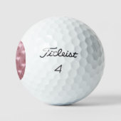 Chic Pink Geometric - Opvallen op de Cursus Golfballen (Logo)