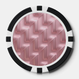 Chic Pink Geometric Poker Chips – Stijlvol en unie