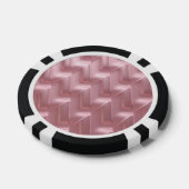 Chic Pink Geometric Poker Chips – Stijlvol en unie (Enkel)