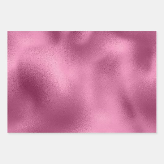 Chic Pink Glam Glitz Inpakpapier Vel (Voorkant)