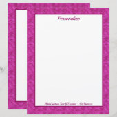 Chic Pink Glitter Zebra Pattern Personalized (Voorkant / Achterkant)