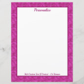 Chic Pink Glitter Zebra Pattern Personalized (Voorkant)