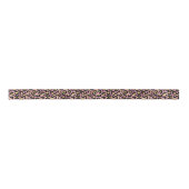 Chic Pink Gold Leopard Pattern Baby shower Gift Satijnen Lint (Voorkant)