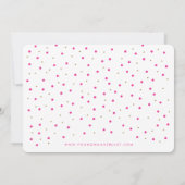 Chic Pink Gold Stippen Bachelorette Kaart (Achterkant)