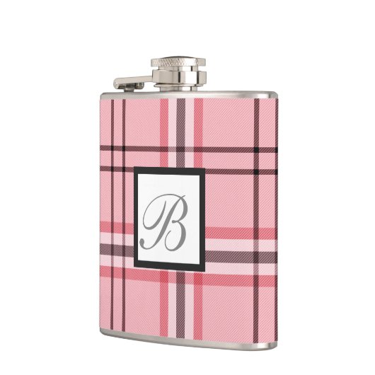 Chic Pink & Grey Plays Mode Patroon Heupfles (Links)