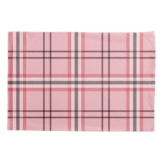 Chic Pink & Grey Plays Mode Patroon Kussensloop (Achterkant)