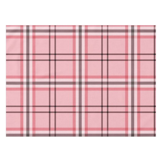 Chic Pink & Grey Plays Mode Pattern Party Tafelkleed (Voorkant (Horizontaal))