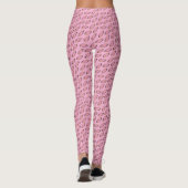 Chic Pink Helix patroon Leggings (Achterkant)