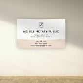 Chic Pink Mobiele Notaris Publieke Logo Website Ev Spandoek