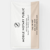 Chic Pink Mobiele Notaris Publieke Logo Website Ev Spandoek (Verticaal)