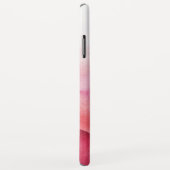 Chic Pink Ombre Waterverf Bubbles Monogram Case-Mate iPhone Case (Achterkant/rechts)