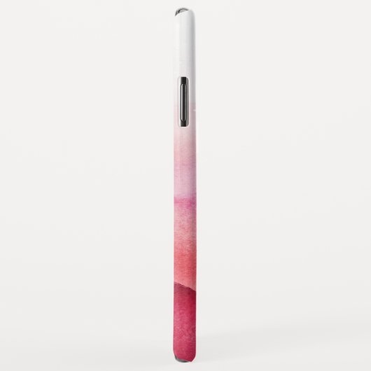 Chic Pink Ombre Waterverf Bubbles Monogram Case-Mate iPhone Case (Achterkant/rechts)