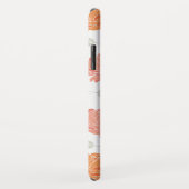 Chic Pink & Oranje Ponies Patroonogram Case-Mate iPhone Case (Achterkant/rechts)