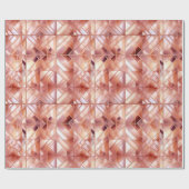 Chic Pink Pearl Roos Gold Abstract Cadeaupapier (Vlak)