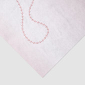  Chic Pink Pearls Vrijgezellenfeest Tissuepapier (Detail)