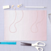  Chic Pink Pearls Vrijgezellenfeest Tissuepapier (Craft)