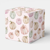 Chic Pink Pumpkins Girl Baby shower Bedankdoosjes (Achterkant)