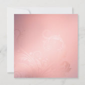 Chic Pink Silver Gold Ornaments Holly Glittery Kaart (Achterkant)