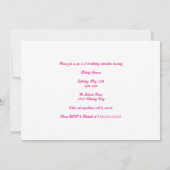 Chic Pink Sparkle Photo Collage Verjaardagsfeestje Kaart (Achterkant)