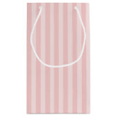 Chic Pink Stripes en Gold Roos Princess Crown Klein Cadeauzakje (Achterkant)