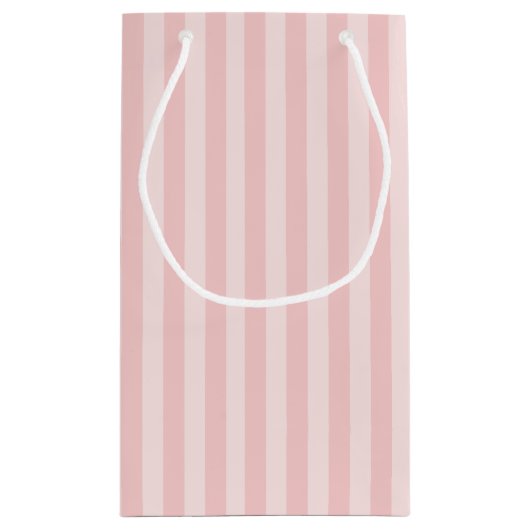 Chic Pink Stripes en Gold Roos Princess Crown Klein Cadeauzakje (Achterkant)