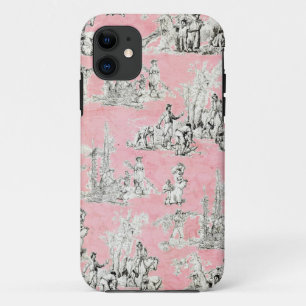  Chic Pink Toile Floral iPhone 5 5S Case-Mate iPhone Case