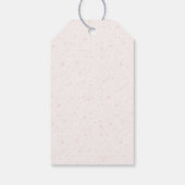 Chic Pink Wildflower Vrijgezellenfeest Favoriet Cadeaulabel (Achterkant)