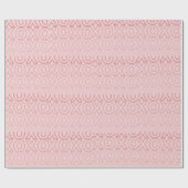 Chic Pink XOXO Pattern Valentine's Day Wrapping  Cadeaupapier (Vlak)