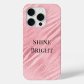 Chic Pink Zebra Animal Print Case-Mate iPhone Case (Achterkant)