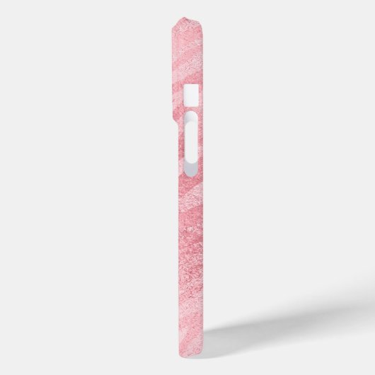 Chic Pink Zebra Animal Print Case-Mate iPhone Case (Achterkant / Links)