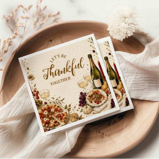 Chic Pizza & Prosecco Friendsgiving Servet