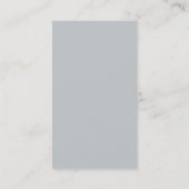 Chic Plain Vertical Gray Unieke Visitekaartje (Achterkant)
