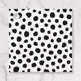 Chic Playful Energy Dalmatian Spot Pattern Bedankjes Labels