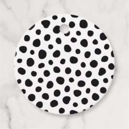 Chic Playful Energy Dalmatian Spot Pattern Bedankjes Labels