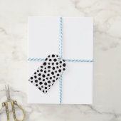 Chic Playful Energy Dalmatian Spot Pattern Cadeaulabel (Met Touw)