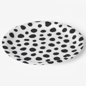 Chic Playful Energy Dalmatian Spot Pattern Papieren Bordje (Gekanteld)