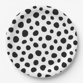 Chic Playful Energy Dalmatian Spot Pattern Papieren Bordje