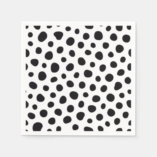 Chic Playful Energy Dalmatian Spot Pattern Servet (Voorkant)