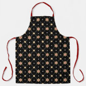 Chic Poinsettias Apron Schort (Voorkant)
