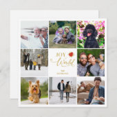 Chic Poinsettias Collage 8 Kerstmis (Voorkant / Achterkant)