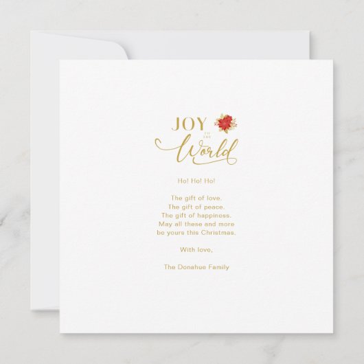 Chic Poinsettias Collage 8 Kerstmis (Achterkant)