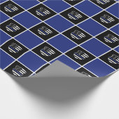 Chic-politieagent Thin Blue Line Badge Patroon Cadeaupapier (Hoek)