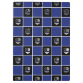 Chic-politieagent Thin Blue Line Badge Patroon Klembord (Achterkant)