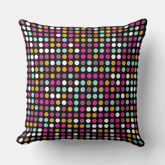 Chic Polka Dot Mosaic Pattern #5 Kussen (Voorkant)