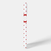 Chic Polka Dot Red White Pattern Case-Mate iPhone Case (Achterkant / Rechts)