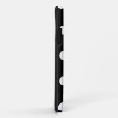 Chic Polka Dots iPhone cases (zwart) (Achterkant/rechts)