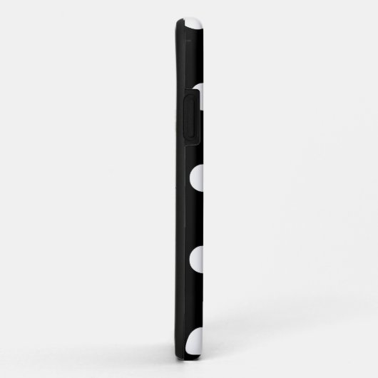 Chic Polka Dots iPhone cases (zwart) (Achterkant/rechts)