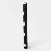 Chic Polka Dots iPhone Hoesjes (Zwart) (Achterkant/links)